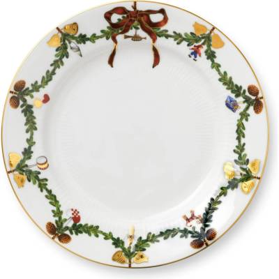 Royal Copenhagen Porcelánový talíř Star Fluted Christmas 21 cm