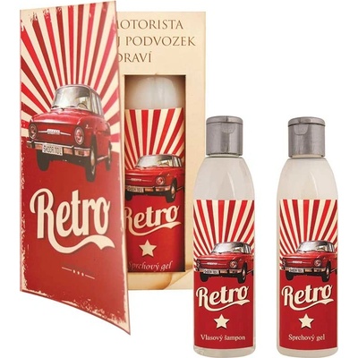 Bohemia Cosmetics Retro Škoda sprchový gel 200 ml + koupel 200 ml dárková sada