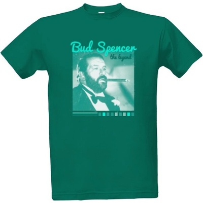 Tričko s potiskem Bud Spencer pánské emerald