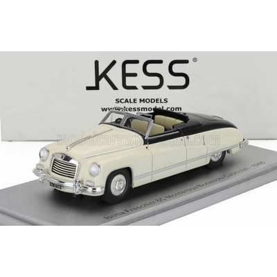 KESS MODEL ISOTTA FRASCHINI 8C MONTEROSA BONESCHI CABRIOLET OPEN 1948 IVORY BLUE 1:43