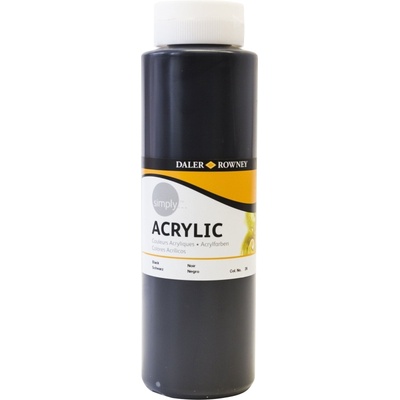 Daler-Rowney Simply АКРИЛНА боя Black 750 ml 1 бр (126750026)