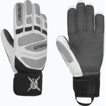 Reusch Мъжки скиорски ръкавици Reusch Worldcup Warrior DG white/glacier