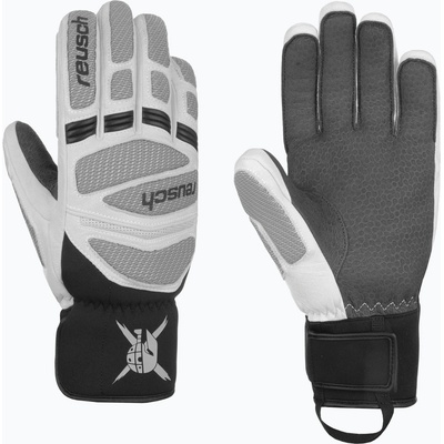 Reusch Мъжки скиорски ръкавици Reusch Worldcup Warrior DG white/glacier