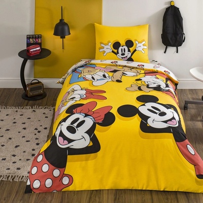 TAC Детски спален комплект ранфорс mickey & friends