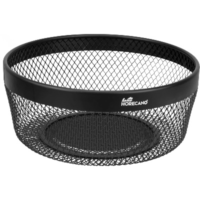 Horecano HOME-Панер КРЪГ Ø25xh10cm MATT BLACK (KM024A) (0185166)