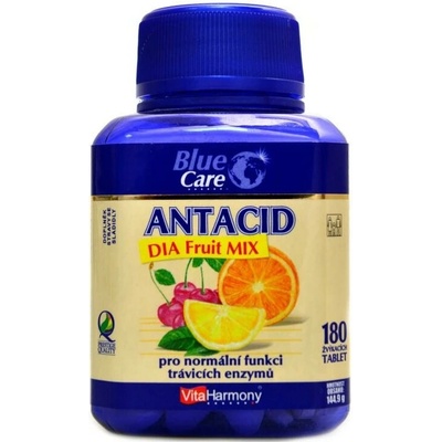 Vitaharmony XXL Antacíd Fruit Mix pomaranč citrón malina 180 tabliet