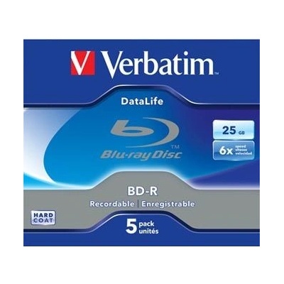 Verbatim BD-R 25GB 6x, jewel, 5ks (43836) – Zboží Mobilmania