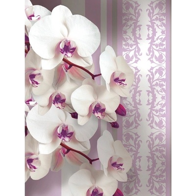 Preinterier Fototapeta panel - PL0125 - Biele kvety vlies - 206cm x 275cm