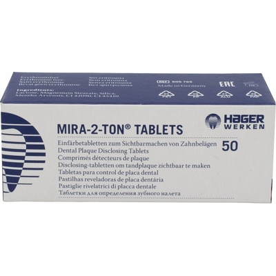 Miradent Mira-2-Ton tablety na indikáciu plaku 50 ks