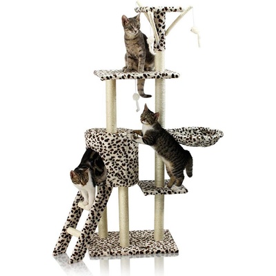 Hawaj Škrabadlo pre mačky leopardí vzor 138 cm