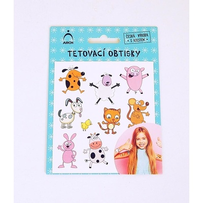 Arch Dětské tetovací obtisky zvířátka 02 – Zboží Dáma