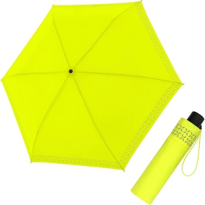 Doppler Havanna Fiber Safety Cross dámsky ultraľahký mini dáždnik žltá