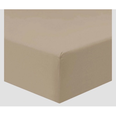 TiaHome Prostěradlo jersey béžové 200x200
