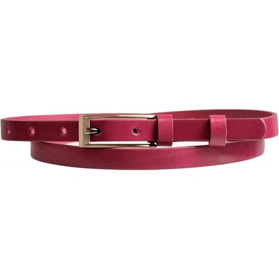 Penny Belts dámský kožený úzký pásek 15-1-53 růžový