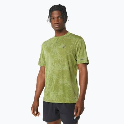 Мъжка тениска за бягане ASICS Metarun Pattern 1/2 ZIP cactus