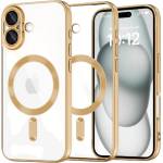 Tech-Protect Калъф за iPhone 16 с MagSafe и протектор за камерата Tech-Protect MagFlex, Златист (6ec0c5782be2)