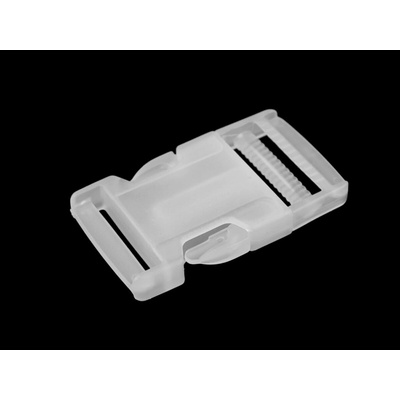 Spona trojzubec transparent šírka 25 mm, 32 mm - (32 mm) transparent (20 pár)