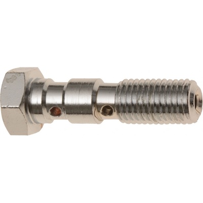 průtokový šroub dvojitý M10 x 1,25 mm (pochromovaná ocel) | Zboží Auto