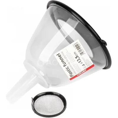 Plastový lievik s polovičným krytom a filtrom 13,5 cm AMIO-04042
