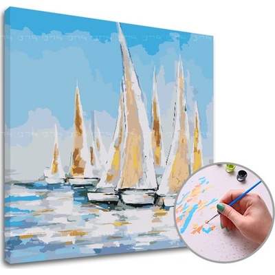 Malování podle čísel LODĚ NA MOŘI – Zbozi.Blesk.cz