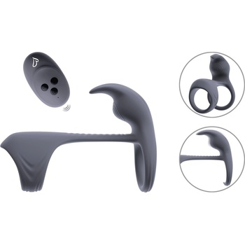 beau coeur Vylor RC Cock & Ball Ring Grey