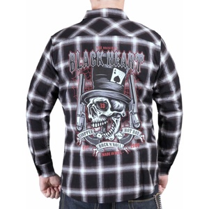 Black heart мъжка риза - black heart - pistolero - ЧЕРЕН - 9673