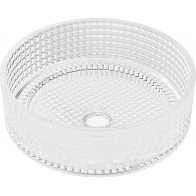 Mexen Lira стъклена мивка за плот 37 x 37 см, прозрачна - 24053700 (24053700)