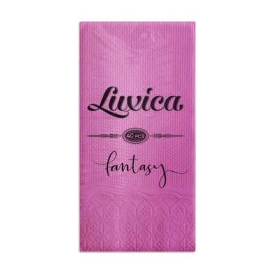 Luxica® Fantasy - киклама салфетки с дискретен релеф и фин бордюр 2 слоя | 40 броя Сгъвка 1/8 (2и9209202)