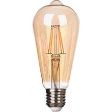 LVT Dekoračná LED žiarovka E27 6W 2200K ST64 filament jantár PL1811