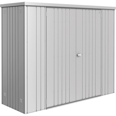 Biohort Zahradní skříň na nářadí 230 plechová 227 x 83 x 182,5 cm stříbrná metalická 34080