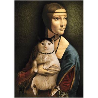 Trefl - Puzzle Lady with a Cat 1000 - 1 000 piese