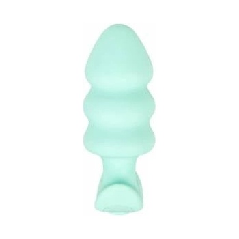 Cuties Vibrating Mini Plug Green - Compact Silicone Intimate System USB