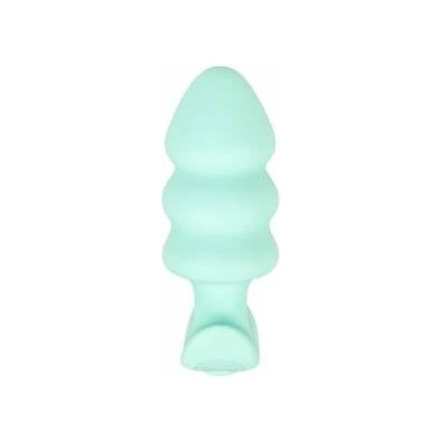 Cuties Vibrating Mini Plug Green - Compact Silicone Intimate System USB