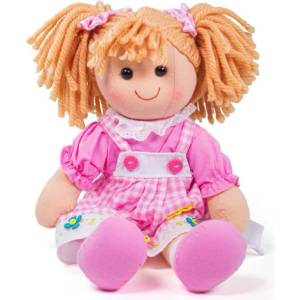 Bigjigs Toys Текстилна кукла Ева 34 см (BJD043)