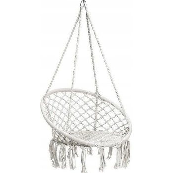 ModernHome Závesné hojdacie kreslo Brasil Biela | GW-076 WHITE GW-076 WHITE