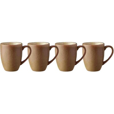 Bitz hrnků dřevo pískovec kamenina 28077 4 x 300 ml