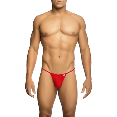 MOB Sheer T-Back Thong Red