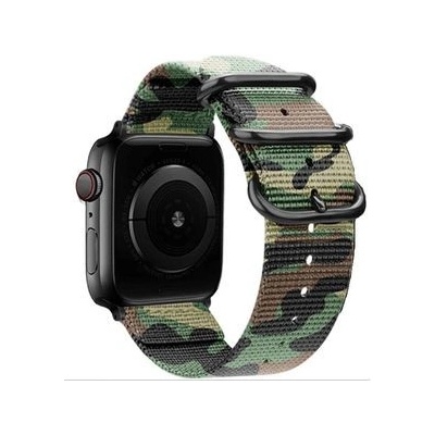 Mobilly remienok pre hodinky Apple 38/40 mm, nylon, zelená kamufláž camuflage 474 DSN-03-00A