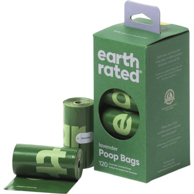 Earth Rated Sáčky na psí exkrementy s vůní levandule 8 rolí x 15 sáčků