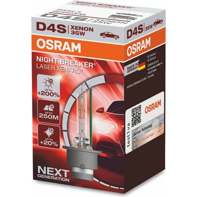 OSRAM D4S Xenarc Night Breaker Laser NEXT GENERATION +200 35W PK32D-5 (66440XNL)