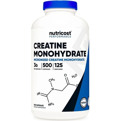 Мускулна маса и сила - Креатин Монохидрат, 750 mg х 500 капсули (57241 (088101) NC)