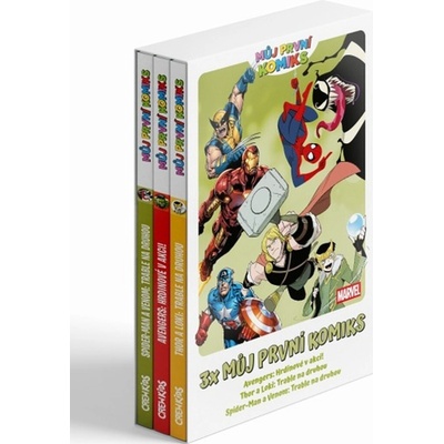 Speciální balíček: 3x Můj první komiks (Thor a Loki, Spider-man a Venom, Avengers) - Manuel Garcia
