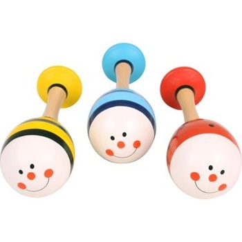 Bigjigs Toys Bigjigs- Дървени маракаси - Червени (BJ237)