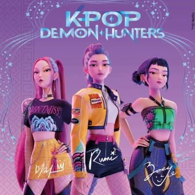 K-POP Demon Hunters Obrúsky 2V 33x33 cm 20 ks