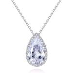 Silenti Jewelry Сребърно колие "Изящност" - Оранжев
