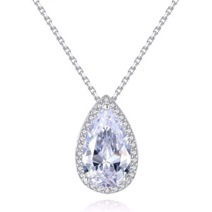 Silenti Jewelry Сребърно колие "Изящност" - Оранжев