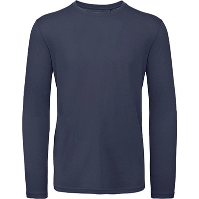 B&C pánske tričko s dlhým rukávom TM070 navy blue