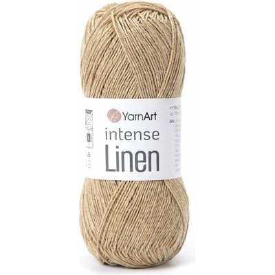 YarnArt Pletací příze INTENSE LINEN 4104 béžová, letní, 50g/175m