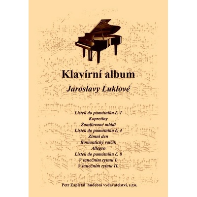 Luklová Jaroslava Klavírní album Jaroslavy Luklové