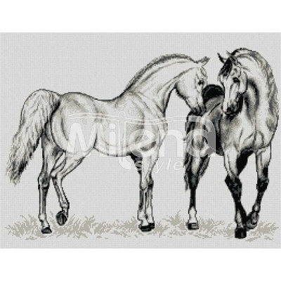 Milena Style Две кончета - гоблен със схема конци dmc 1: 4